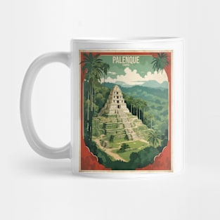 Palenque Chiapas Mexico Vintage Tourism Travel Mug